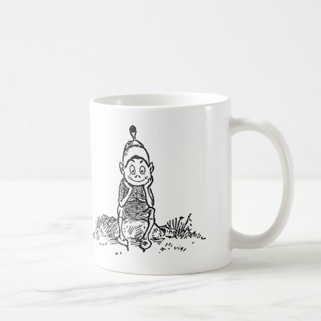 Nisse på ett avbrott kaffemugg (Höger)