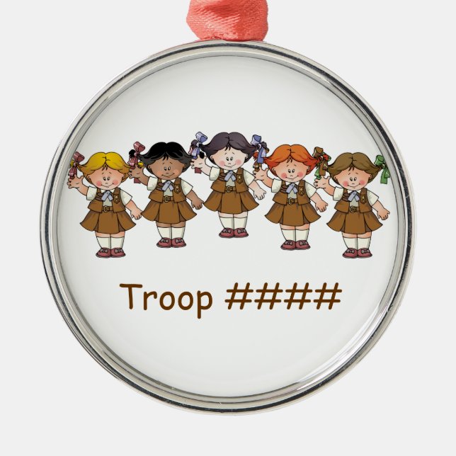 Nissegrupp Julgransprydnad Metall (Framsidan)