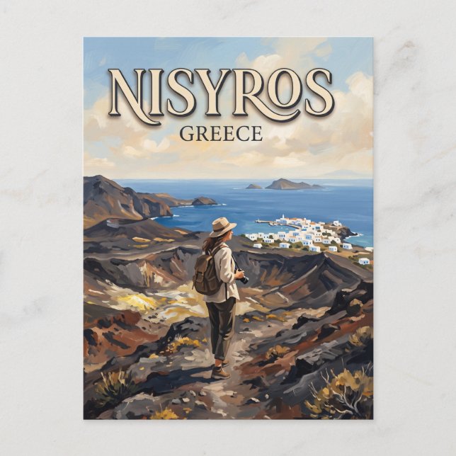 Nisyros Grekland Vykort (Framsida)