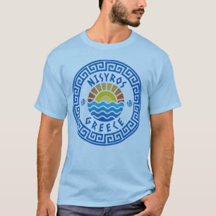 Nisyros Island, Grekland - Light Blue Manar T Shirt