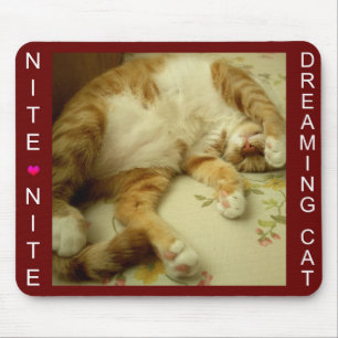 Nite Nite som drömm katten Mausepad Musmatta