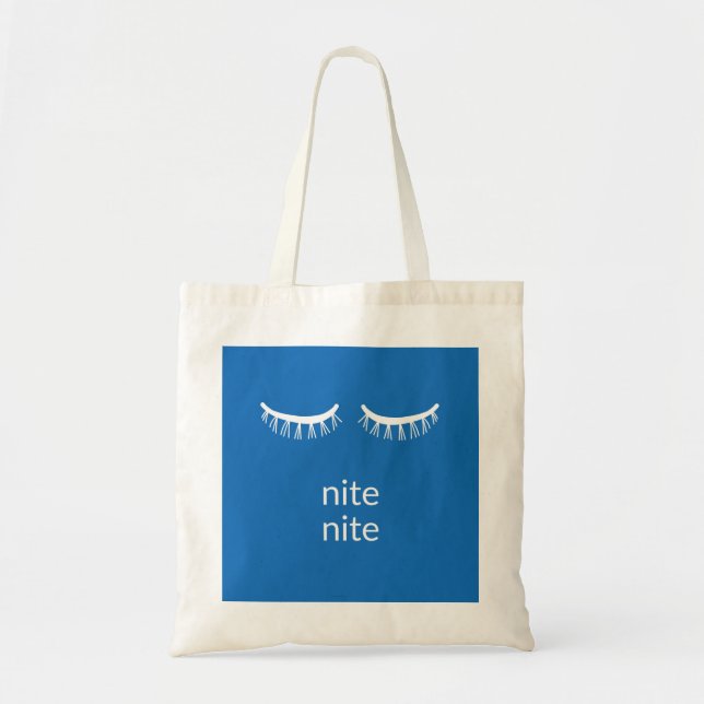 Nite Nite Tote Bag Tygkasse (Framsidan)