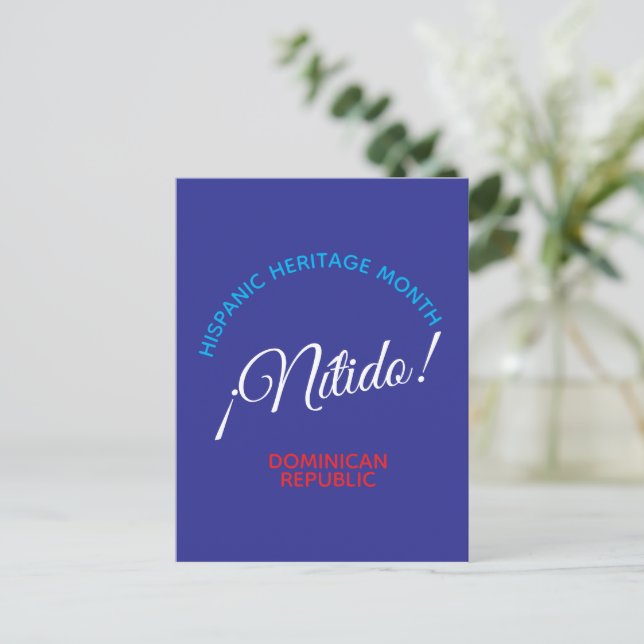 Nitido! Dominikanska republiken Vykort (Stående Fram)