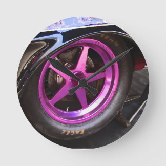 NITRO MILITIA mancave akrylväggklocka Rund Klocka