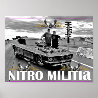 NITRO MILITIA-projektionsyta poster #9