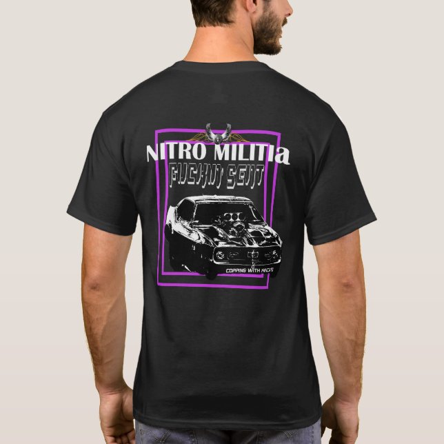 NITRO MILITIA svart bomull T-shirt #2 (Baksida)