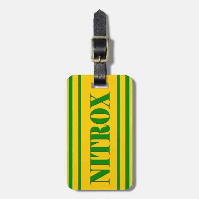 NITROX DIVING LOGO NITROX SCUBA DIVER - BAGAGEBRICKA (Vertikal Framsida)