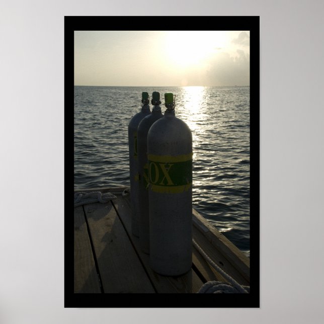 Nitrox Scuba-Tanker Poster (Framsidan)