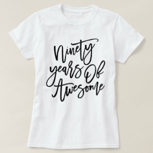 Nittioår av svarten för fantastisk skrivar t shirt