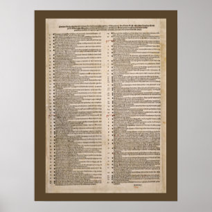 Nittiofem Theses (Martin Luther) Poster