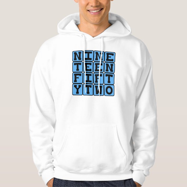 Nitton Femtiotvå, År 1952 Hoodie (Framsida)