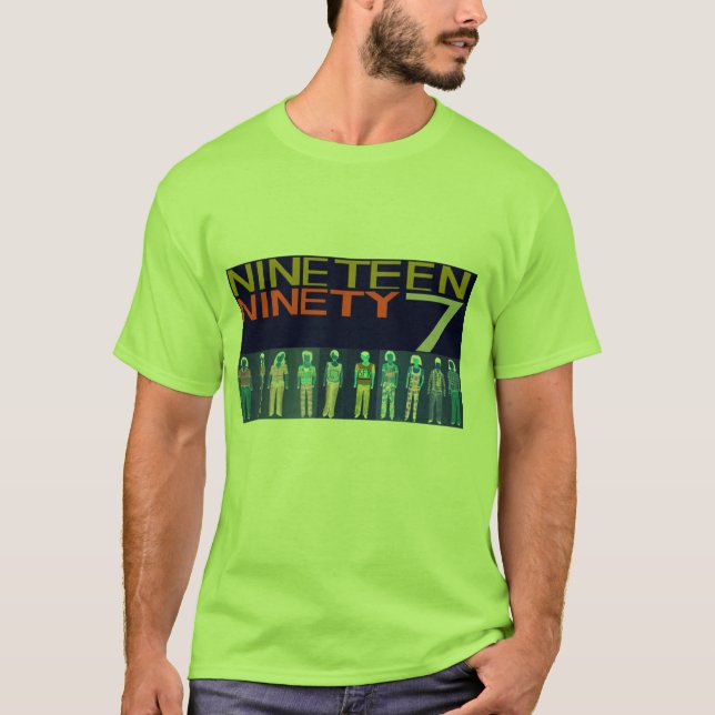 Nitton - nittio - sju, den inverterade gruppen tee shirt (Framsida)