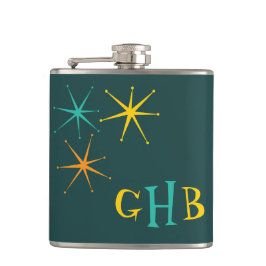 Nittonfemtio - atomer och stjärnor - höftkolv fickplunta