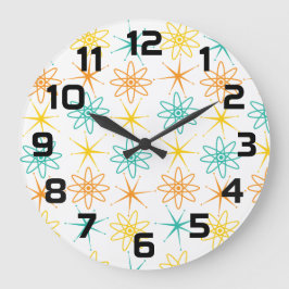 Nittonfemtio - atomer och stjärnor stor klocka