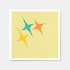 Nittonfemtio - tredubbel starbapkin pappersservett