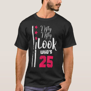 Nittonfemtioårsjubileet som är 25 år gammal födels t shirt