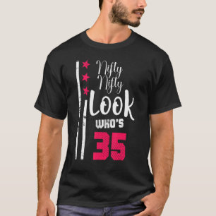 Nittonfemtioårsjubileet som är 35 år gammal födels t shirt
