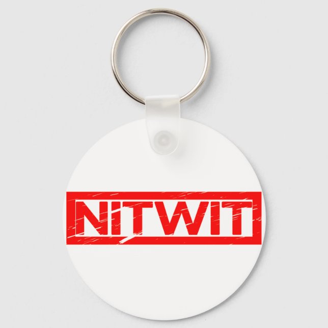 Nitwit Frimärke Nyckelring (Framsida)