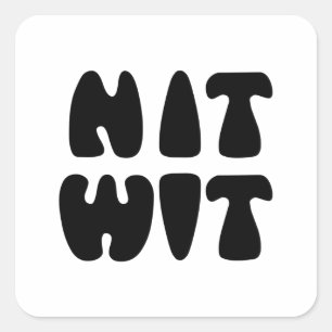 NITWIT FYRKANTIGT KLISTERMÄRKE
