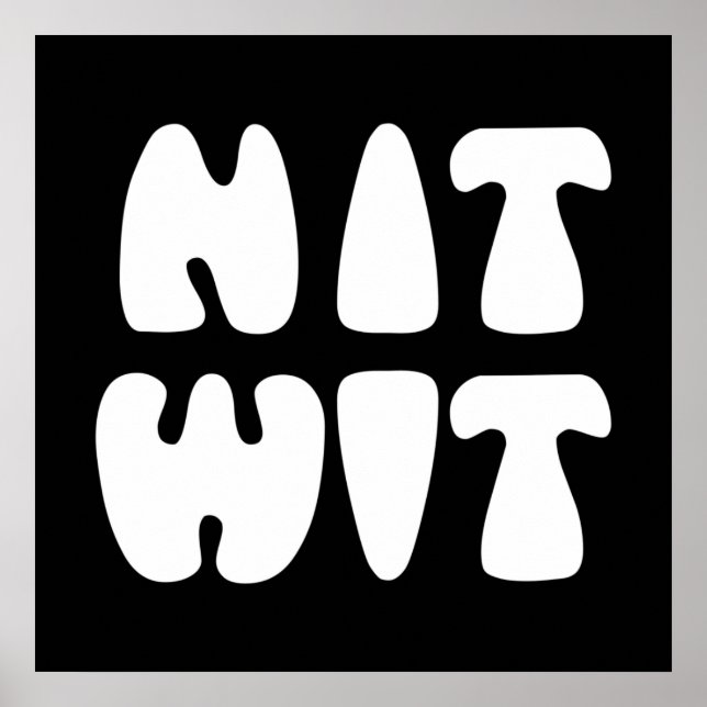 NITWIT POSTER (Framsidan)