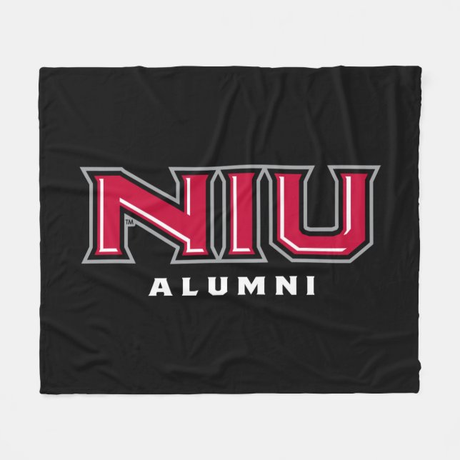 NIU Alumni Fleecefilt (Framsidan (Horisontell))