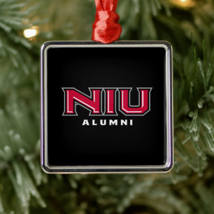 NIU Alumni Julgransprydnad Metall