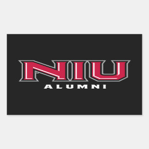 NIU Alumni Rektangulärt Klistermärke