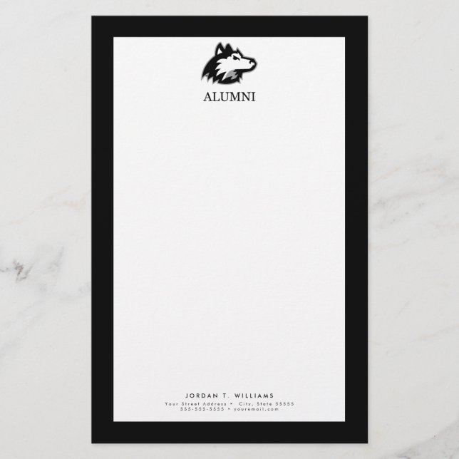 NIU Huskies Alumni Brevpapper (Framsida)