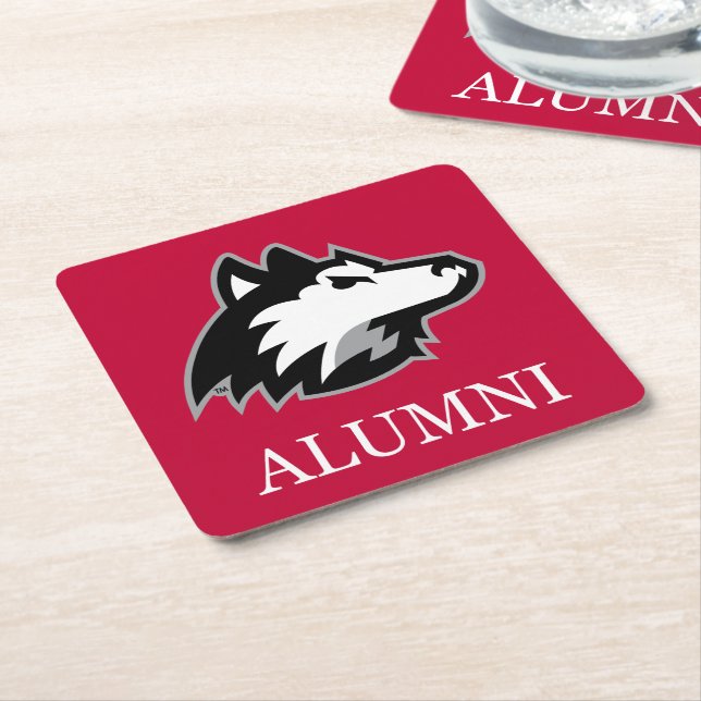 NIU Huskies Alumni Underlägg Papper Kvadrat (Vinklad)
