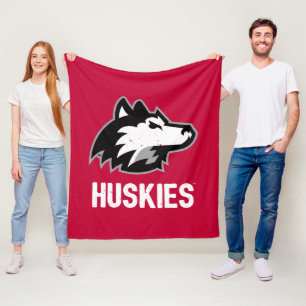 NIU Huskies Distress Fleecefilt