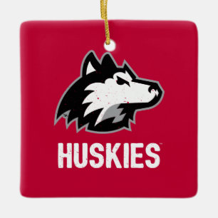 NIU Huskies Distress Julgransprydnad Keramik