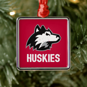 NIU Huskies Distress Julgransprydnad Metall