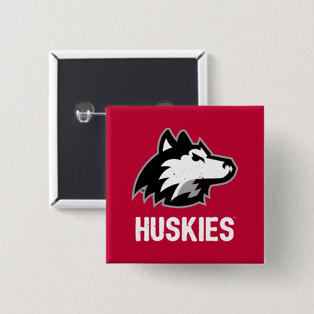 NIU Huskies Distress Knapp (Framsida & baksida)