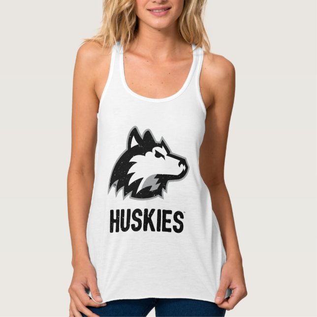 NIU Huskies Distress Linne Med Racerback (Framsida)