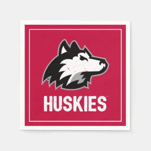 NIU Huskies Distress Pappersservett