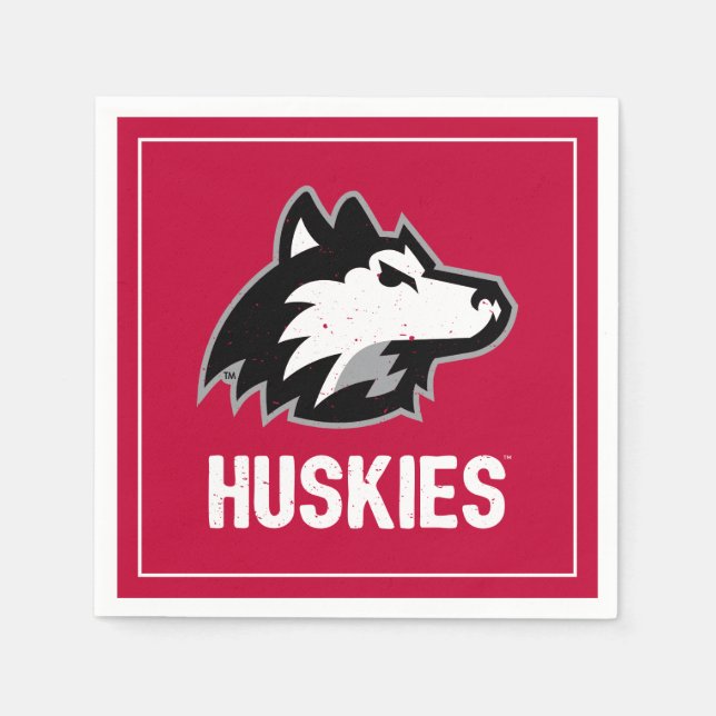 NIU Huskies Distress Pappersservett (Framsidan)