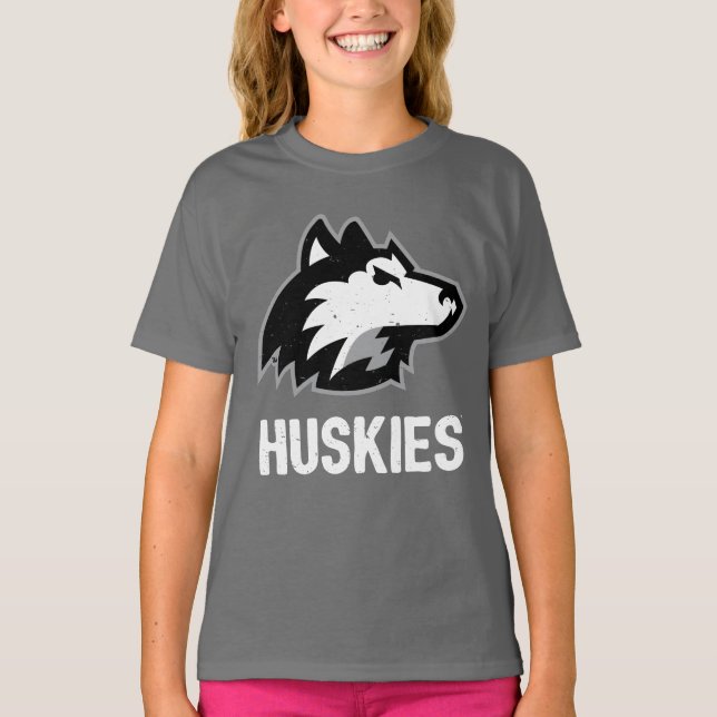 NIU Huskies Distress T Shirt (Framsida)