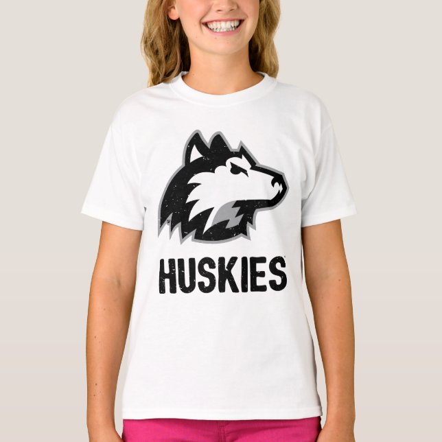 NIU Huskies Distress T Shirt (Framsida)
