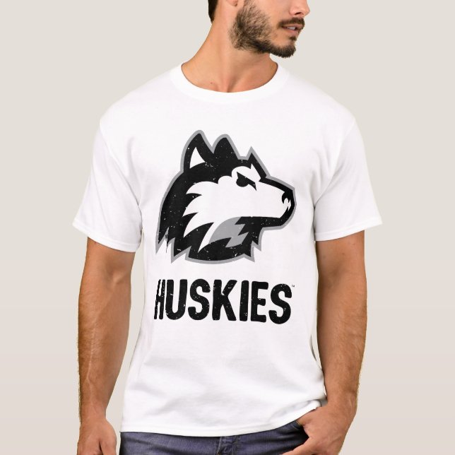 NIU Huskies Distress T Shirt (Framsida)