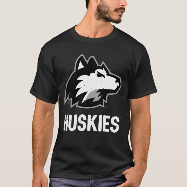 NIU Huskies Distress T Shirt (Framsida)