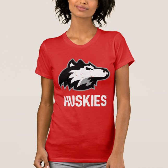 NIU Huskies Distress T Shirt (Framsida)
