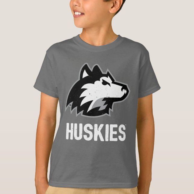 NIU Huskies Distress T Shirt (Framsida)