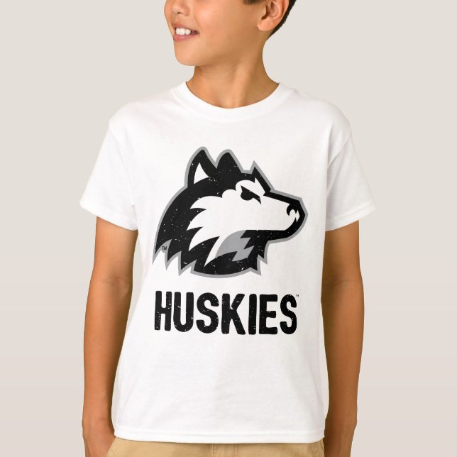 NIU Huskies Distress T Shirt (Framsida)