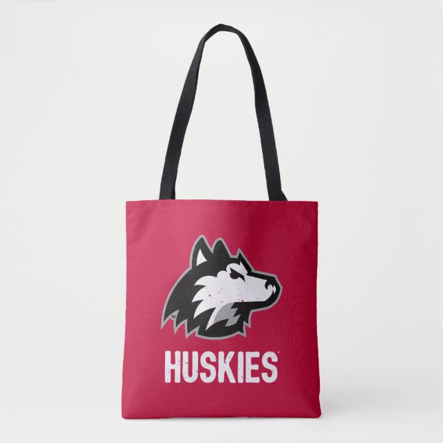 NIU Huskies Distress Tygkasse (Framsida)