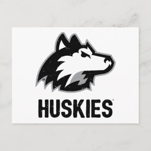NIU Huskies Distress Vykort