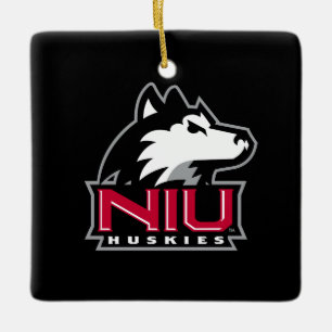 NIU Huskies Julgransprydnad Keramik