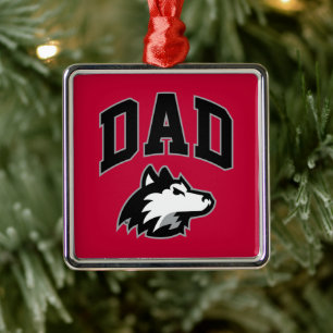NIU Huskies Pappa Julgransprydnad Metall