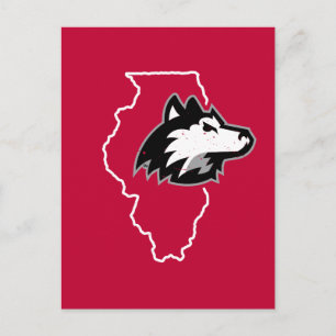 NIU Huskies State Kärlek Inbjudan Vykort