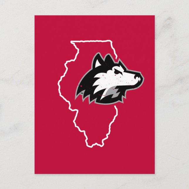 NIU Huskies State Kärlek Inbjudan Vykort (Framsida)