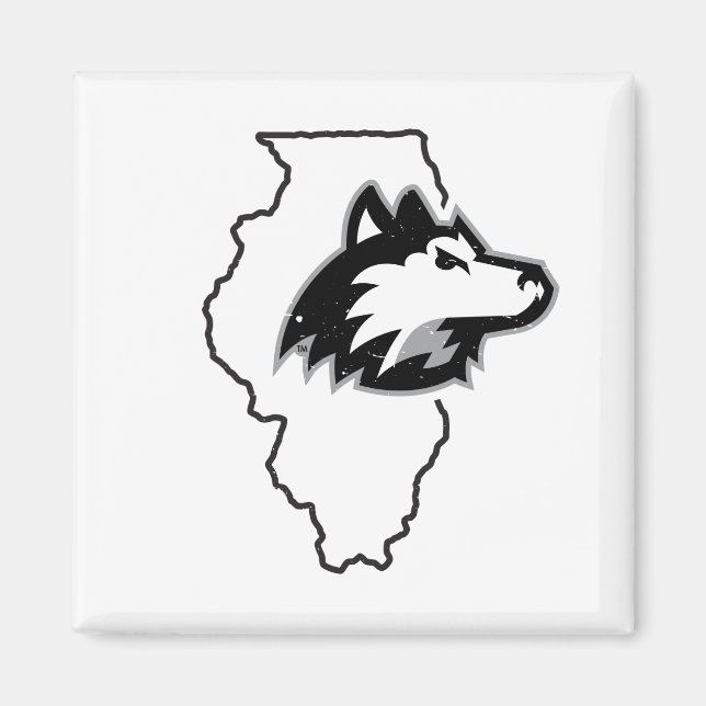 NIU Huskies State Kärlek Magnet (Framsidan)